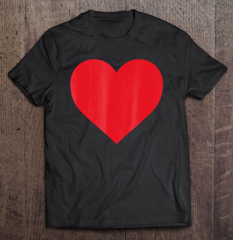 Tadostore Red Heart Valentine's Day Shirt Women Girls Top Tee Shirt