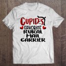 Tadostore Valentines Cupid Favorite Rural Letter Carrier Buffalo Plaid Tee Shirt