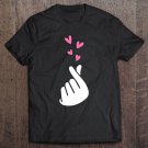 Tadostore Korean Finger Heart Teen Kpop Shirts Valentine Tee Shirt
