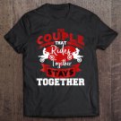 Tadostore Couples Motocross Funny Dirt Bike Tee Shirt
