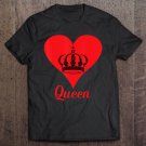 Tadostore Queen Heart Crown Silhouette Valentine's Day Gift For Her Tee Shirt