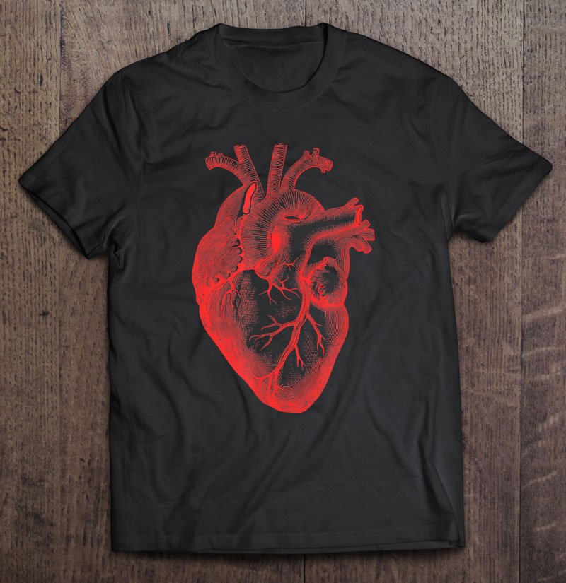 Tadostore Anatomical Heart Spread The Love Artsy Valentine Tee Shirt
