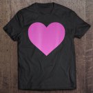 Tadostore I Love You Pink Purple Heart Valentine's Day Emoticon Shirt Tee Shirt