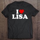 Tadostore I Love Lisa - Heart Tee Shirt