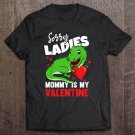 Kids Valentines Day Mommy Is My Valentine T-Rex Mom Toddler Boy Tee Shirt S-2XL