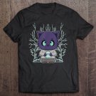 Black Cat And Halloween Monster Ghost For Horror Fans Unisex T Shirt