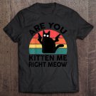 Black Cat Are You Kitten Me Right Meow Kitten Lover Gift Unisex T Shirt