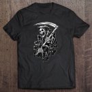Black Cat Death Skeleton Kitty Skeleton Halloween Costume Unisex T Shirt