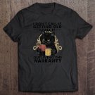 Black Cat Drink Coffee I Call It Outliving The Warranty Unisex T Shirt