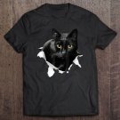 Black Cat Torn Cloth For Cat Lover Cat Dad Cat Mom Shirt For Men And Women