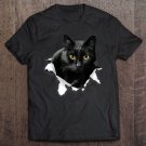 Black Cat Torn Cloth Gifts For Cat Lover Cat Dad Cat Mom Shirt For Men And Women