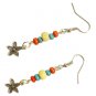 Long Bohemian Earrings with Flower Charm