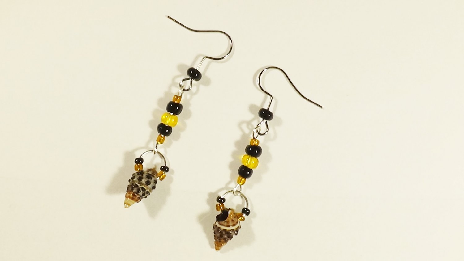 Boho Dangle Earrings with Natural Shells