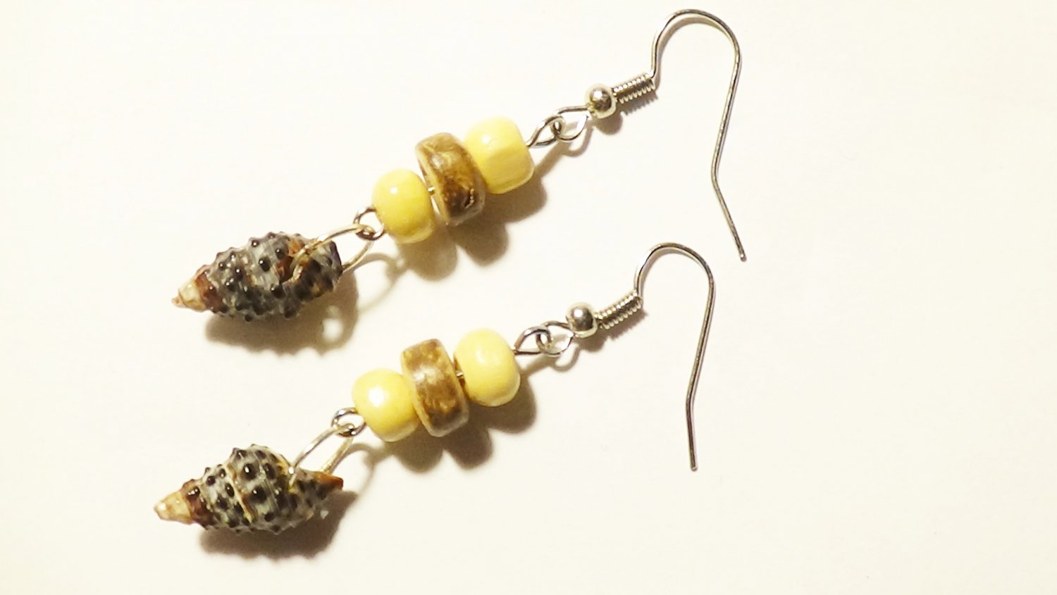 Bohemian Dangle Earrings with Natural Shells