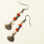 Boho Dangle Earrings with Metal Shells