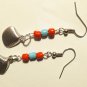 Boho Dangle Earrings with Metal Shells
