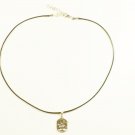 Black Necklace with Tree of Life Pendant