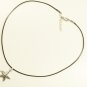 Black Necklace with Starfish Pendant