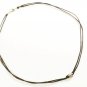 Metal Bead Pendant Necklace for Men, Black Cord, Silver