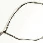 Metal Wing Pendant Necklace for Men, Black Cord, Silver