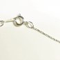 White Pearl Chain Necklace, Silver