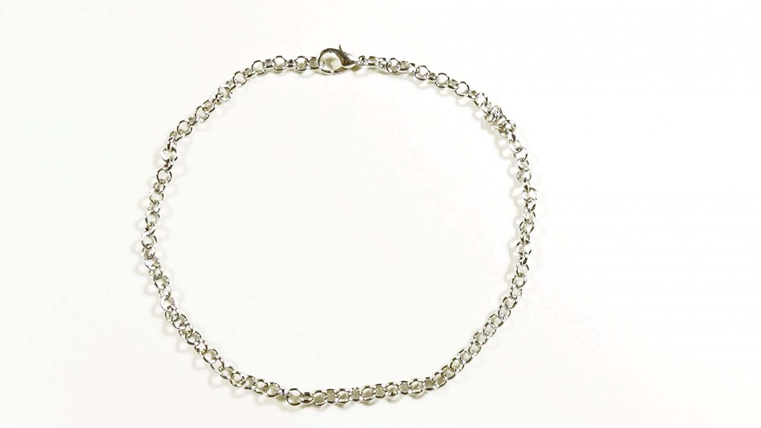 Chain Anklet for Men, Silver