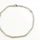 Chain Anklet for Men, Silver