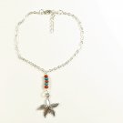 Starfish Pendant Chain Anklet for Women, Silver