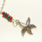 Starfish Pendant Chain Anklet for Women, Silver