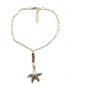 Starfish Pendant Chain Anklet for Women, Silver