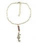 Seahorse Pendant Chain Anklet for Women, Silver