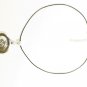 Spiral Pendant Necklace for Men, Black Cord, Silver