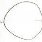 Bullet Pendant Necklace for Men, Black Cord, Silver