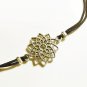 Sahasrara Pendant Anklet for Men, Black Cord, Silver