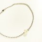 White Pearl Surgical Stainless Steel Ball Chain Anklet for Men, Silver