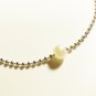 White Pearl Surgical Stainless Steel Ball Chain Anklet for Men, Silver