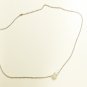 White Pearl Surgical Stainless Steel Ball Chain Necklace, Silver
