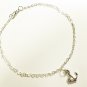 Anchor Pendant Chain Anklet for Men, Silver