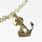 Anchor Pendant Chain Anklet for Men, Silver