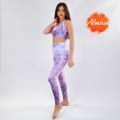 Leggings - lila painting M size