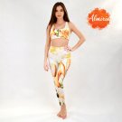 Tops - orange flowers painting M size