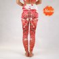 Leggings - red white mandala S size