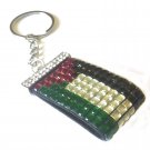 Fancy Colored strass Palestine Flag key chain keychain