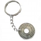 Palestine antique coin design Keychain Key Holder Ring (Coin diameter : 2 cm)