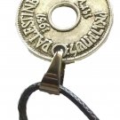 Palestine Unisex antique coin design pendant & leather necklace
