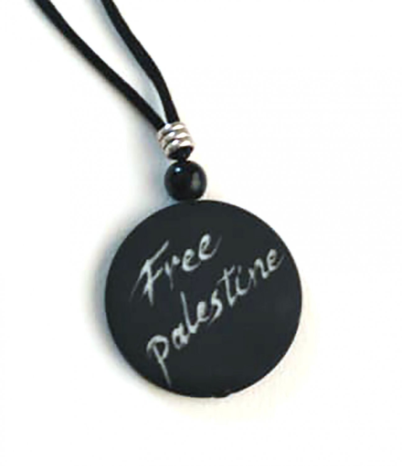 Free Palestine Pendant design with Rope Necklace