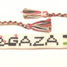 Adjustable Handmade Embroidered Gaza, Palestine Bracelet Fashion Wristband