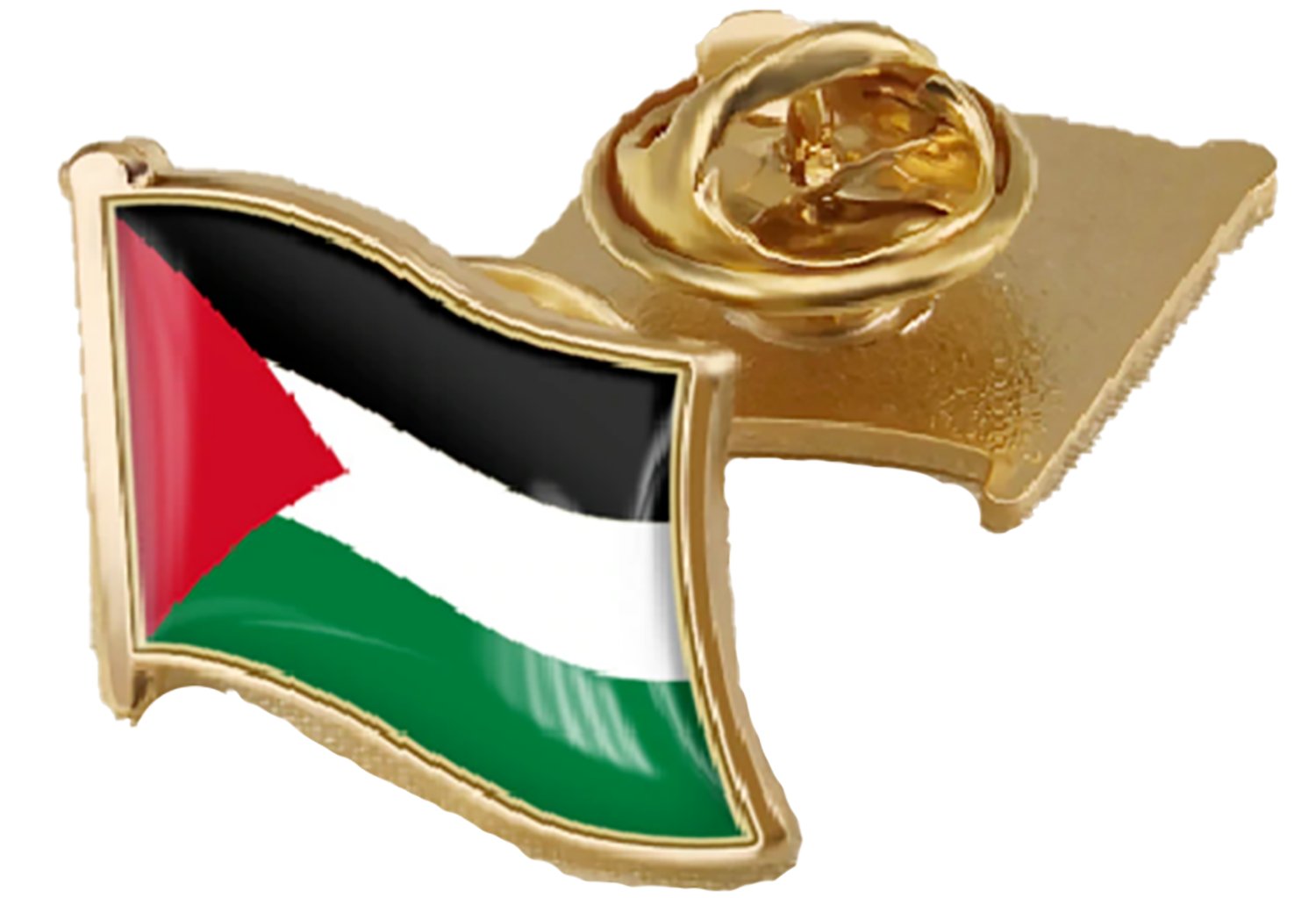 Lot (4 Pcs) Palestine Brooch Fancy Flag design