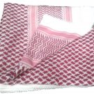 Unisex Palestine Red and White Kufiyyeh kofyiah Unisex Palestine Red and White Kufiyyeh kofyiah