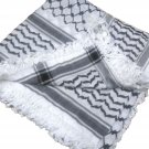 Unisex High Quality Unisex Palestine Black and White Kufiyyeh kofyiah hadab Unisex High Quality Unisex Palestine Black and White Kufiyyeh kofyiah hadab